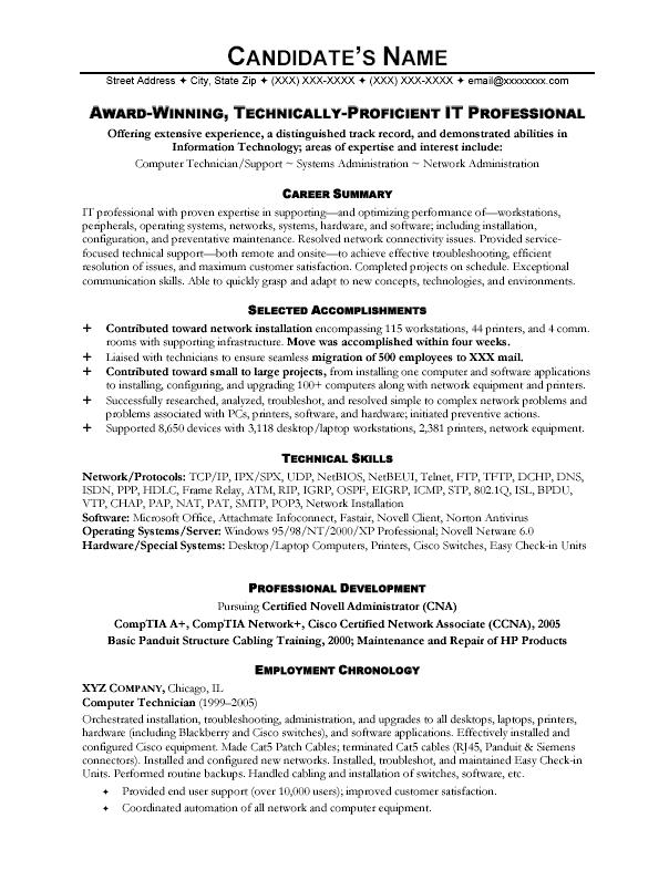 Resume it samples